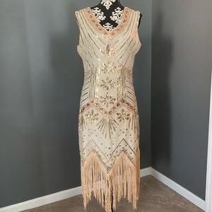 Women's 1920s Vintage Flapper Great Gatsby Dress
